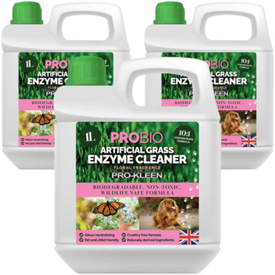 Pro-Kleen Probio Artificial Grass Cleaner Probiotic Based Deodoriser Odour Eliminator Floral 3L from B&Q