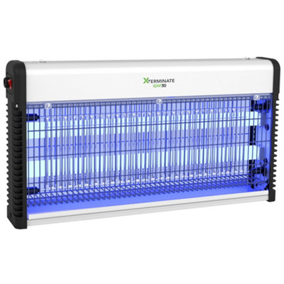 Xterminate Uv Led Wall Mounted Fly Killer Zapper Unit Electric For Capturing FliesMosquitoesMoths And Flying Insects 30W from B&Q