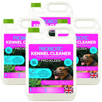 Pro-Kleen Probiotic Kennel Cleaner 20LCleans & Neutralises OdoursBiodegradableNon-ToxicWildlife & Pet Safe Bubblegum from B&Q