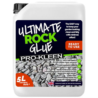 Pro-Kleen Ultimate Rock Glue 5L (Covers 80 Ft2)Rock Glue Binder For GravelStonesSlate & Mulch from B&Q