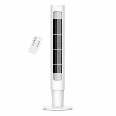 Mylek 34.4 Cooling Tower Fan With Remote ControlOscillating Fan4 SpeedsDigital Display from B&Q