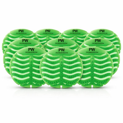 Pro-Kleen Urinal Mats Pack Of 10 Fresh Apple Fragrance Anti-Splash Urinal Screens With 30 Day Odour Control from B&Q