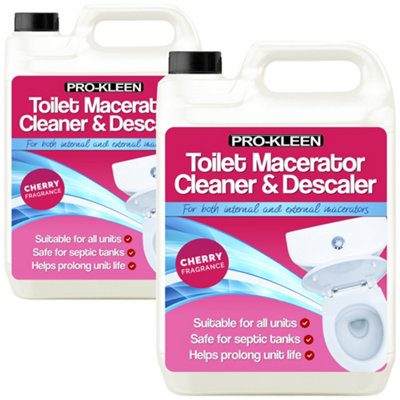 Pro-Kleen Toilet Macerator Toilet & Descaler Cherry Highly ConcentratedLong-Lasting Formula 10L from B&Q