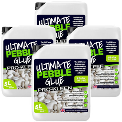 Pro-Kleen Ultimate Pebble Glue 20L (Covers 340 Ft2) Pebble Glue Binder For GravelStonesSlate & Mulch from B&Q