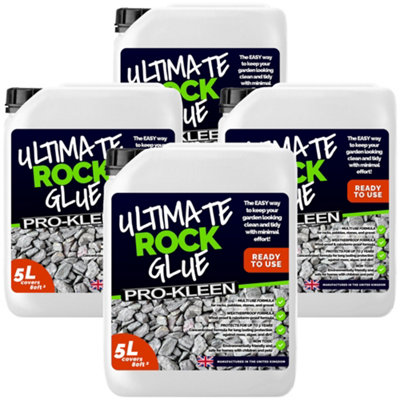 Pro-Kleen Ultimate Rock Glue 20L (Covers 320 Ft2)Rock Glue Binder For GravelStonesSlate & Mulch from B&Q