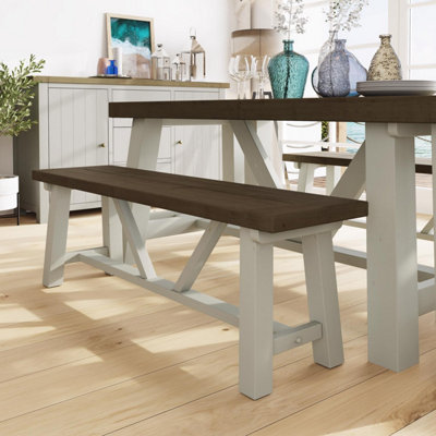 Fwstyle 2X 1.4M Solid Reclaimed Pine Truffle Dining Bench