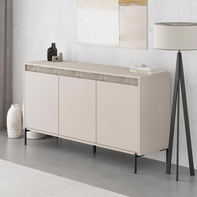 Fwstyle 3 Door Sideboard Sandstone Modern Design Large