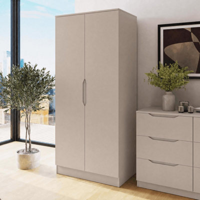 Fwstyle Luno Door Putty Modern Double Wardrobe Size 2