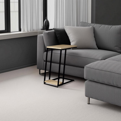 B&Q -  2 Tier Modern Oak Sofa/end Table