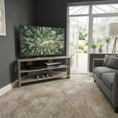 Fwstyle Promo Sage Green Corner Tv Unit (H) 45 (W) 110 (D) 36Cm from B&Q
