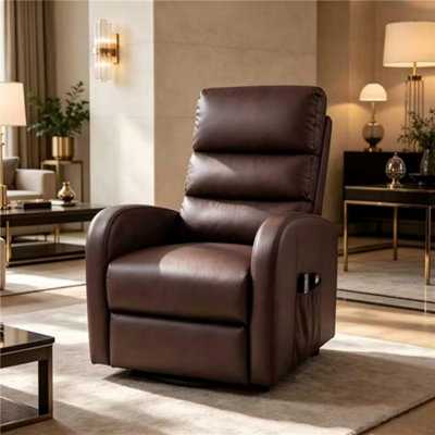Btm Power Lift Recliner Chair With Massage, Heat And Vibration, Heavy Duty Electric Recliner With Remote Control And Side Pockets