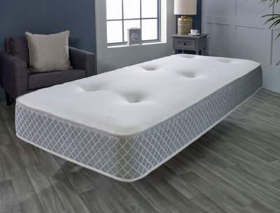Starlight Beds Nebraska Tufted Memory Foam Spring Mattress from B&Q