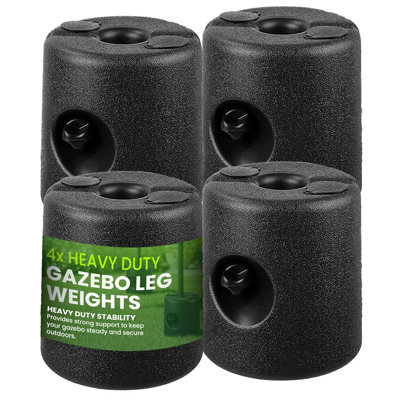 B&Q -  Gazebo Weight 4 Pack Weather Resistant Secure Leg Weights For Gazebo Marquees Market Stalls Fillable With Water Or Sand