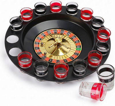 Generic Fun Drinking Roulette Game Shot 16 Glasses Lucky Shot Game, Functional Drinking Roulette Game, Drinking Portable Game