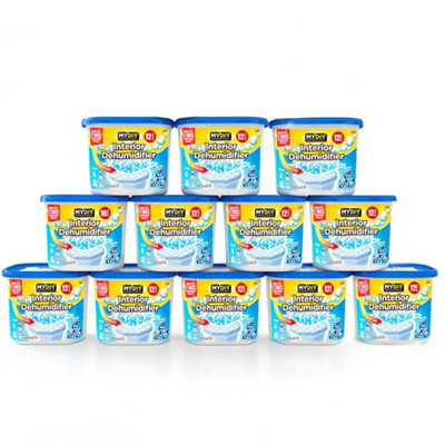 My DIY PROFESSIONAL PRODUCTS Dehumidifiers For Home 500ml Pack Of 12 Damp Condensation Absorber Dehumidifiers Long Lasting Moisture Absorbers