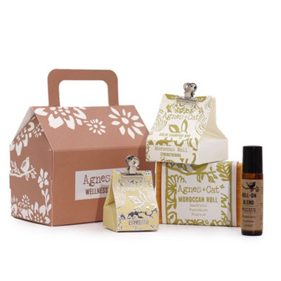 Serenityy Agnes + Cat Moroccan Morning Wellness Gift Set4-Piece Terracotta House-Shaped Box. from B&Q
