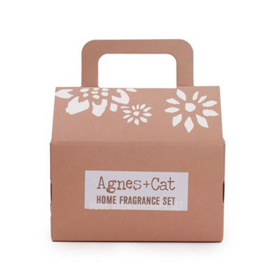 Serenityy Agnes + Cat Moroccan Glow Home Fragrance Gift SetWax MeltsCeramic Oil BurnerTea LightTerracotta Gift Box from B&Q