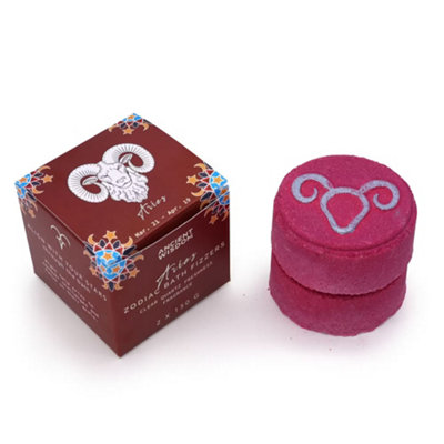 Serenityy Set Of 2 Zodiac Bath Fizzers For AriesEnergizing Pine & Floral Fragrance300 G from B&Q