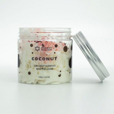 Whipped Cream Soap Tropical Coconut Scented 120g - Ancient Wisdom - Image 8
