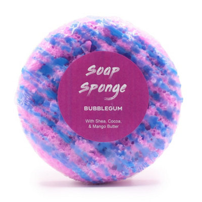 B&Q -  Butter Bubble Soap SpongeBubblegum ScentPre-Filled 230GExfoliating And Moisturizing.
