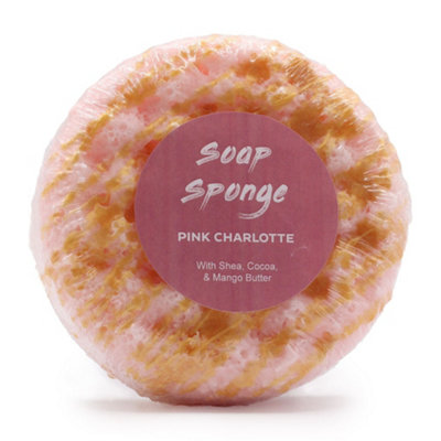 B&Q -  Luxury Butter Bubble Soap 230GPink Charlotte Pre-Filled Foaming Sponge