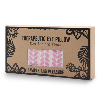 Serenityy Agnes & Cat Pamper & Pleasure Rose And Ylang Ylang Linseed Eye PillowSoft PinkRecyclable Gift Box from B&Q