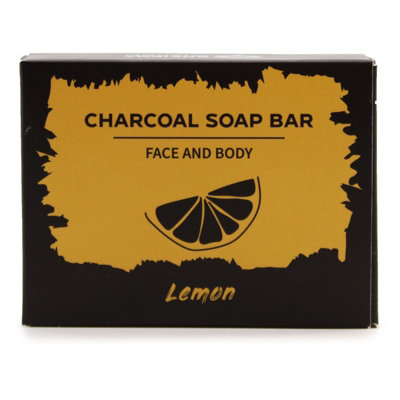 Serenityy Luxury Lemon Charcoal Soap 85GDeep CleansingArgan OilHempseed Oil & Shea ButterHandmade Natural Skincare from B&Q