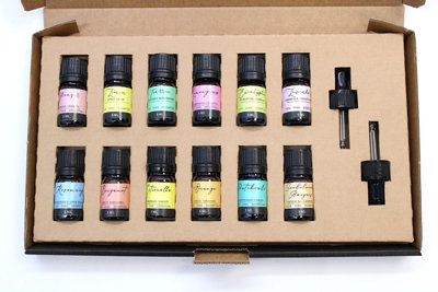 Serenityy Luxury Aromatherapy Essentail Oil Gift Set12 X 5Ml Bottles With 2 DroppersVeganFriendly Relaxation & Diffuser Set