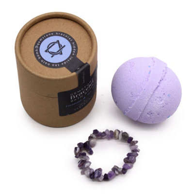 Kdmd Unisex Purple Amethyst Gem Bracelet Bath Bomb In - Image 7