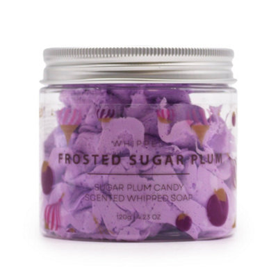 Kdmd Unisex Purple Frosted Sugar Plum Whipped Soap 120G In - Image 8