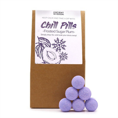 B&Q -  Chill Gift Pack 350GFrosted Sugar Plum Fragrance Slow-Release Aromatherapy