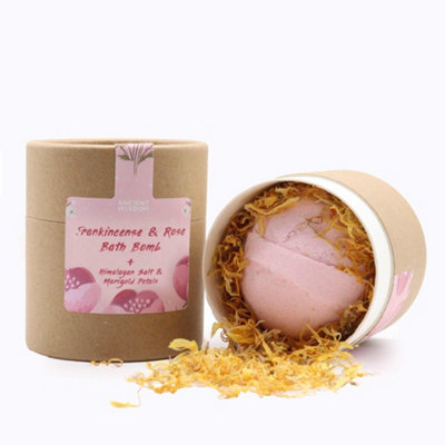 Serenityy Blooming Pink Bliss Aromatherapy Bath Set With Frankincense & Rose Bath BombHimalayan Salt And Marigold Petals. from B&Q