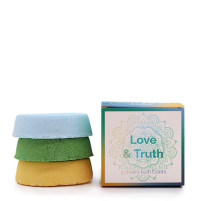 Serenityy Chakra Bath Fizzers Small BoxThroat BlueHeart GreenSolar Plexus Yellow3 Pack from B&Q