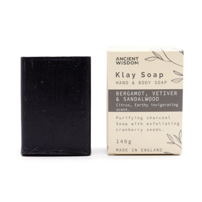 Kdmd Unisex Black Klay Soap - Bergamot & Sandalwood In - Image 8
