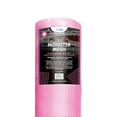 Bond It Resistant Glass Fibre Woven Render Reinforcing Monster Mesh1M X 50M Roll from B&Q
