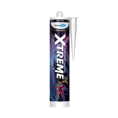 Bond It Xtreme Anti Mould Sanitary Silicone Sealant Kitchen Shower BathroomGrey310Ml from B&Q