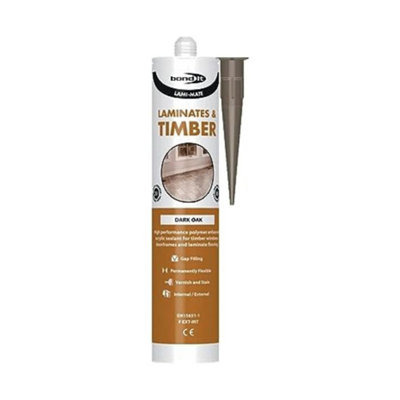 Bond It Lami Mate Flexible Sealant Gap Filler Dark Oak from B&Q