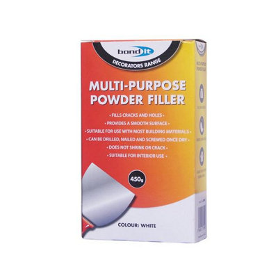 Bond It Multi Purpose Powder Filler Interior Diy Home Plaster Wood RepairsWhite450G from B&Q