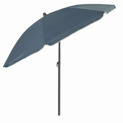 KandyToys 2.4M Grey Uv Parasol With Tilt Function from B&Q