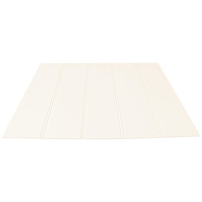 Kandytoys 1.98M X 1.48M Folding Pastel White Baby Mat from B&Q