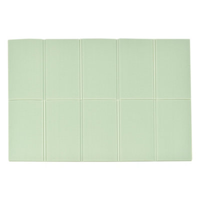 Kandytoys 1.98M X 1.48M Folding Pastel Green Baby Mat from B&Q