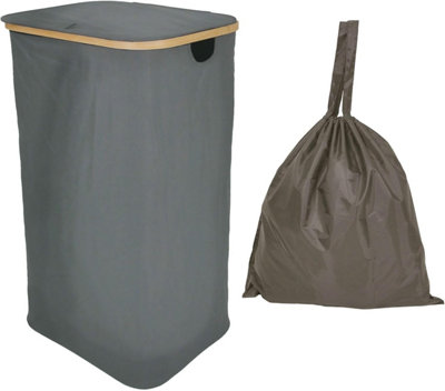 Libbi Lou Bamboo Laundry Storage Hamper 100L from B&Q