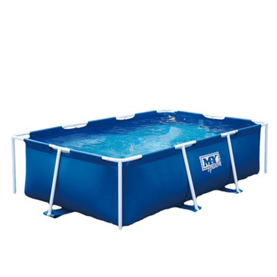M.y Splash 8Ft Metal Frame Rectangular Pool from B&Q