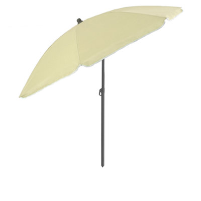 KandyToys 2.4M Light Khaki Uv Parasol With Tilt Function from B&Q