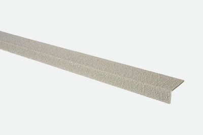 Anti-Slip Grp Stair Nosing 30mm X 70mm X 2M White from B&Q