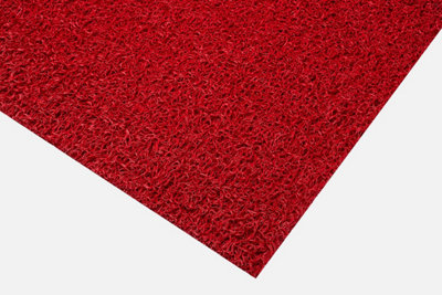 Blue Diamond Spaghetti Comfort Safe Anti-Slip Walkway Mat - 120Cm X 12M Red