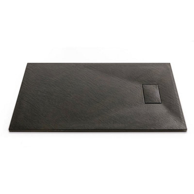 Thermopanel Smc Slate Effect Shower TrayBlack1400 X 800mm from B&Q