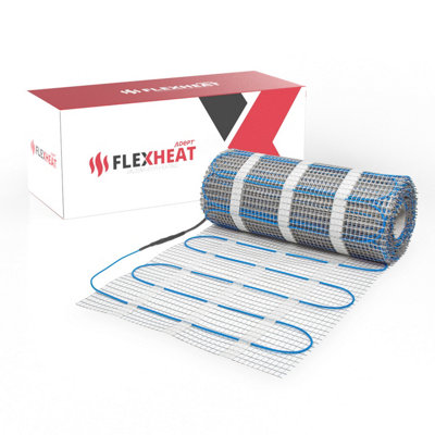 Adept Flexheat Flexheat Underfloor Heating Sticky Mat Kit200W 1M2 from B&Q