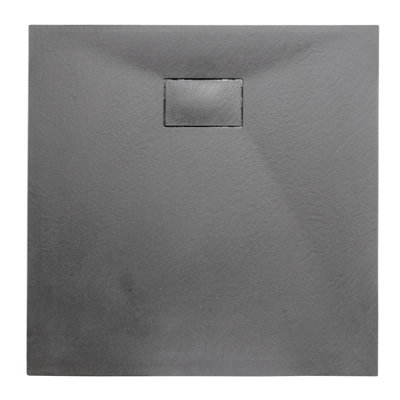 Thermopanel Smc Slate Effect Shower TrayGrey1000 X 700mm from B&Q