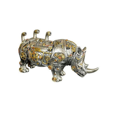 Gifts Direct 2 U Steampunk Mechanical Style Rhino Ornament